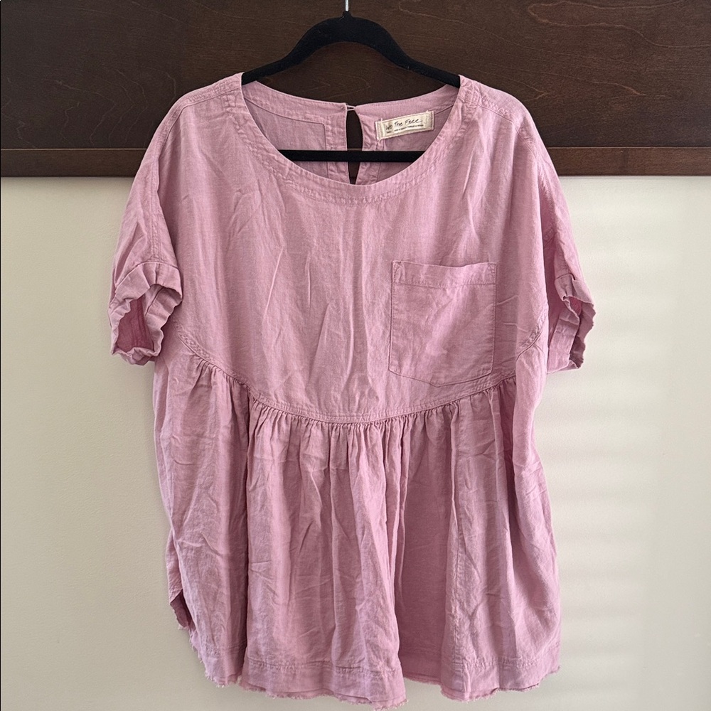 Free People Dusty Pink Blouse